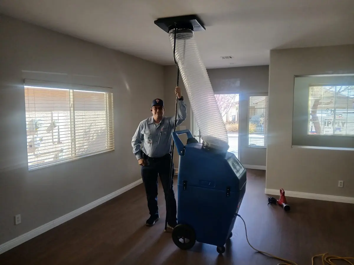 Professional Dryer Vent Cleaning work inside a Biloxi home